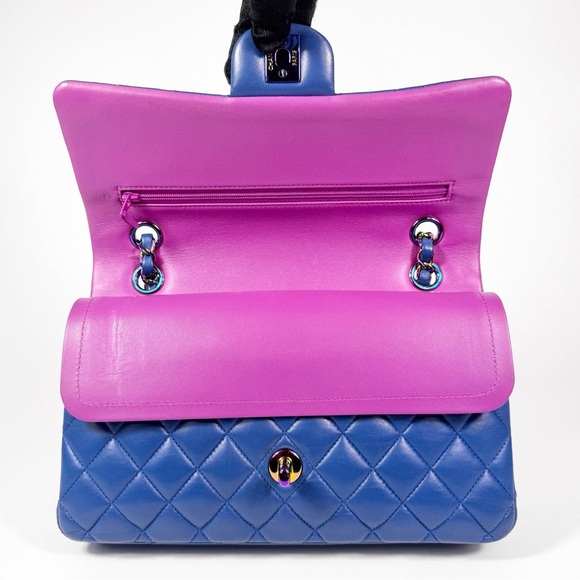 Chanel Medium Rainbow Quilted Double Flap Bag - Picture 9 of 16